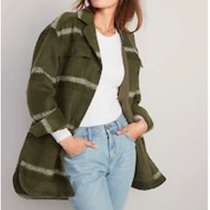 NWOT Printed Long Utility Shacket - Small